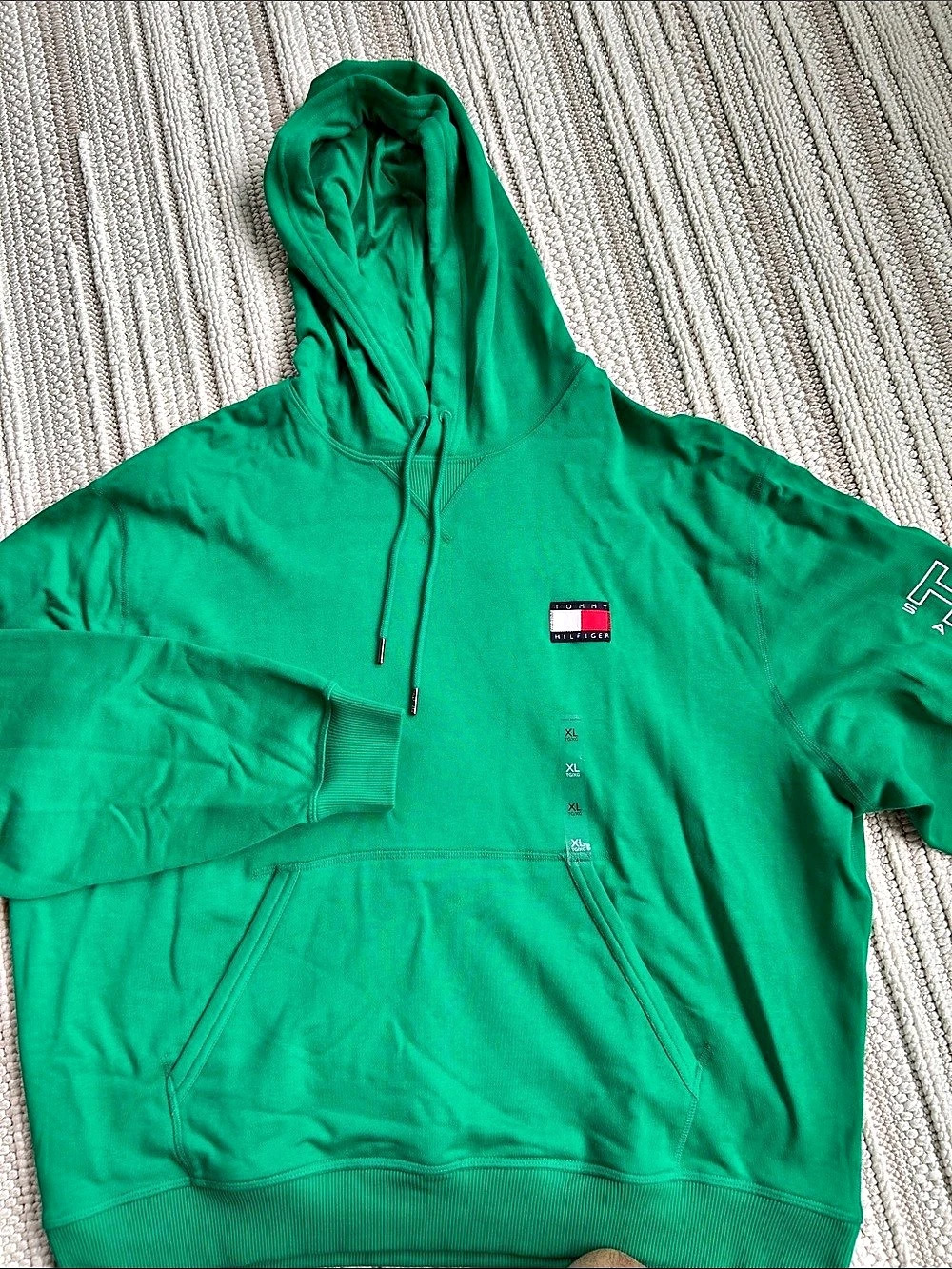 Tommy Hilfiger Sail Logo Hoodie Logo Hoodie in Green Size XL NWT